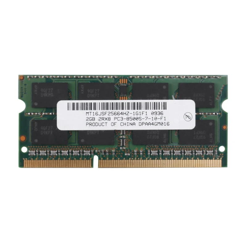 

DDR3 2GB Laptop Memory Ram 2RX8 PC3-8500S 1066Mhz 204Pin 1.5V Notebook RAM