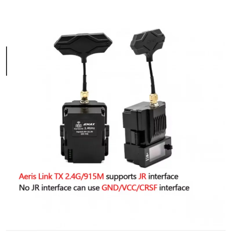 Модуль EMAX ELRS Micro TX 2,4G 915 МГц с OLED-экраном и охлаждающим вентилятором для RC FPV DroneОригинальный официальный Aeris Link ExpressLRS