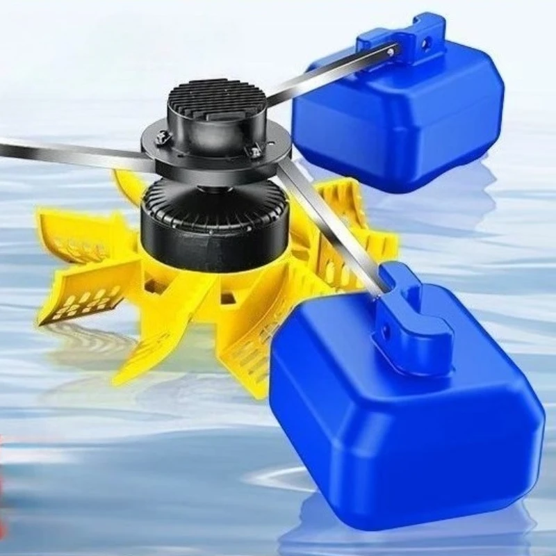 

Aquaculture waterwheel impeller type large aeration oxygen generator pond oxygen pump floating water
