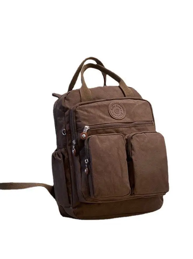 Zaino per il tempo libero, nylon leggero, tasche multiple, zaino da viaggio impermeabile