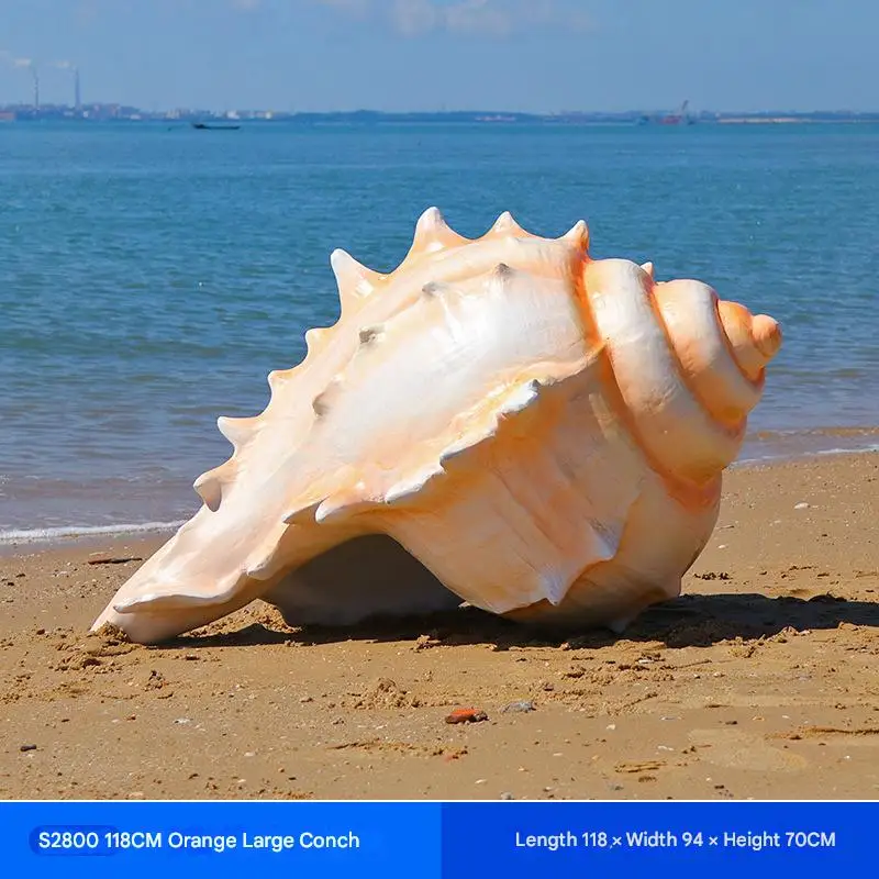 Simulation glass fiber resin shell for home decoration Elegant aquarium craft resin shell