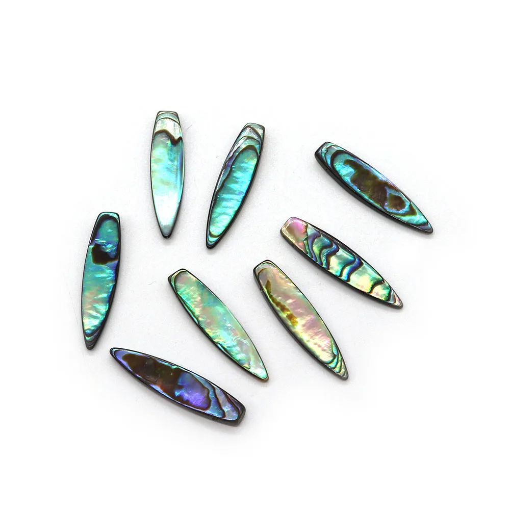 

Natural Abalone Shell Long Leaf-shaped Loose Beads DIY Bracelets Necklaces Earrings Fashion Jewelry Accessories Geometric Charms