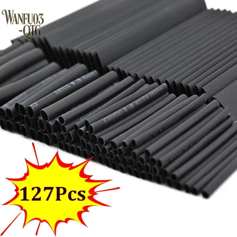 Hot Sale 127Pcs Assorted Heat Shrink Tube Electrical Cable Wrap For Wire Insulation And Protection Supplies