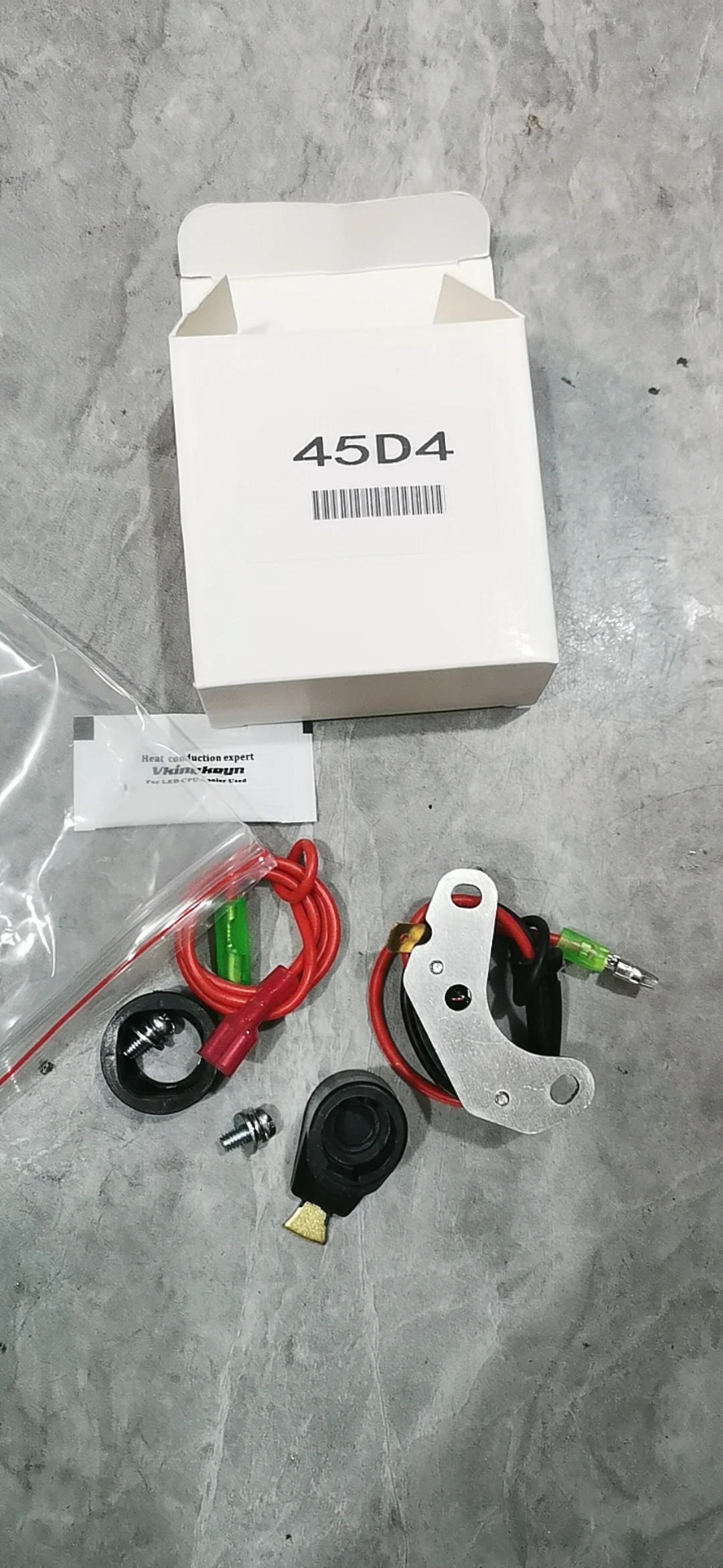 45D 43D 59D Powerspark Electronic Ignition Kit comes complete with Red Rotor arm