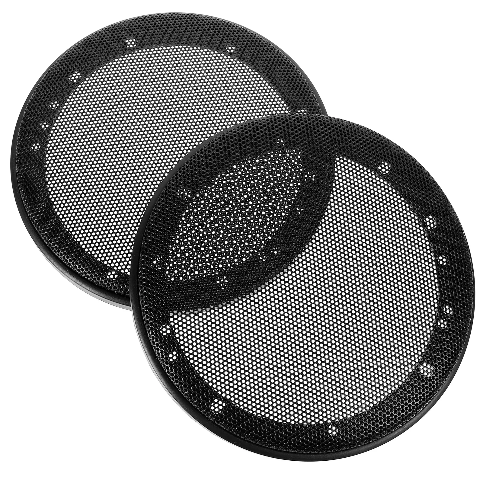 

2pcs Speaker Grille Car Subwoofer Mesh Audio Covers Decor Circle Plastic Ring Modification Loudspeaker Net Speaker Protective