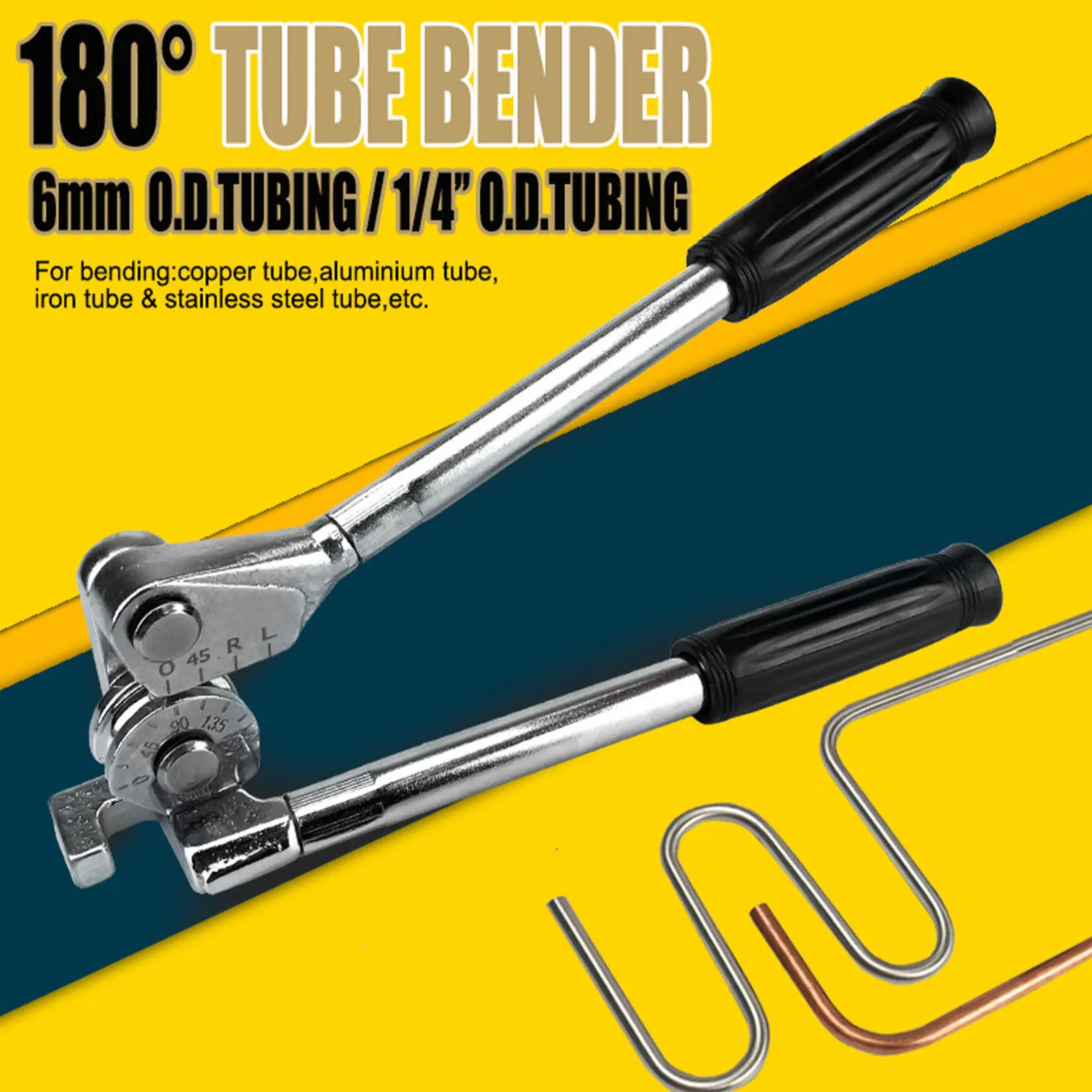 

Трубогиб 6 мм, плоскогубцы для труб на 180 градусов, инструмент для гибки труб для меди, алюминия, нержавеющей стали, плоскогубцы для гибки труб, трубогиб