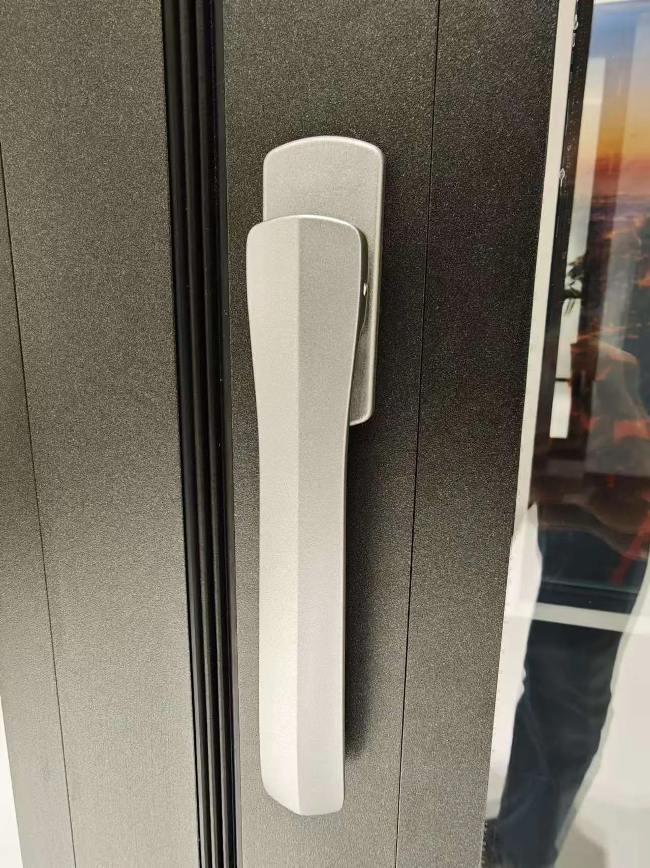 Aluminum frameless folding glass door panoramic shutters waterproof finished indoor partition double folding door