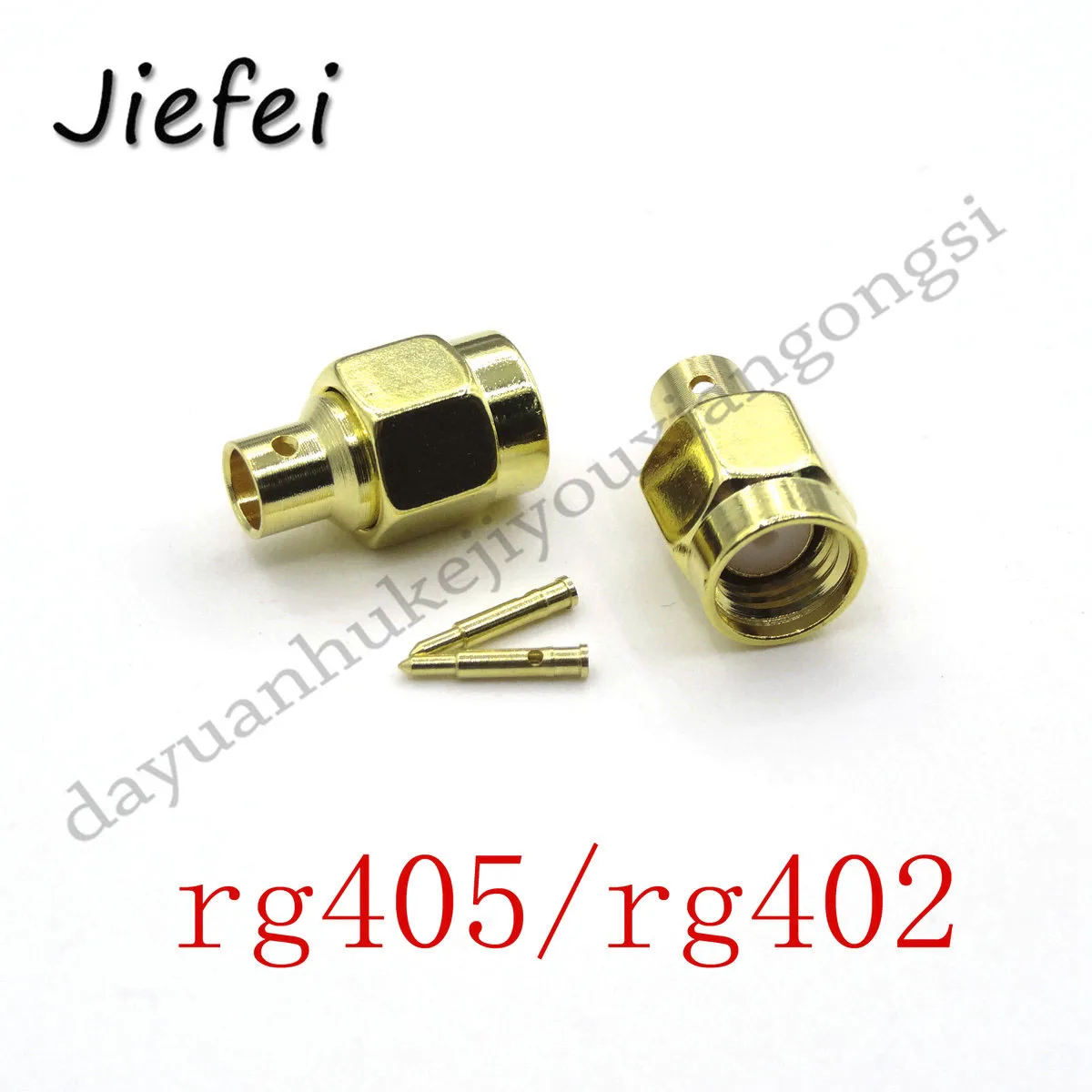 100-400Pcs Brass SMA RF Connector  SMA male Jack Plug Center Solder Semi-Rigid For RG402 0.141