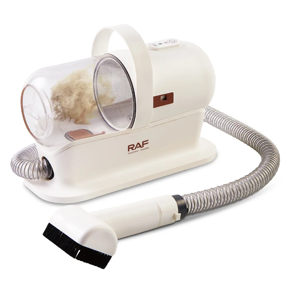 가정용 애완 동물 진공 청소기 개 손질 키트 헤어 리무버 5 개의 손질 도구가있는 휴대용 애완 동물 진드기 제거제