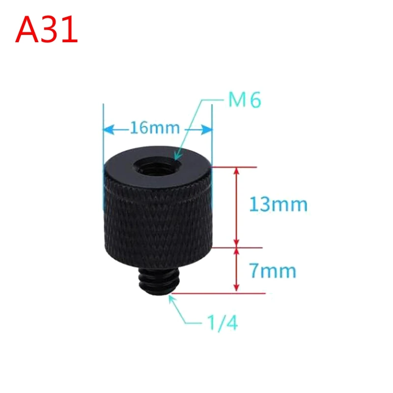 X37E Multi tipi Vite adattatore filettata per treppiede per fotocamera 1/4 Femmina a M4M5 M6M8