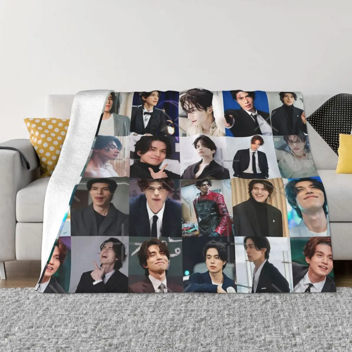 Lee Dong Wook Plush Bed Blankets Blankets & Throws Winter Warm Blanket Throw Blanket