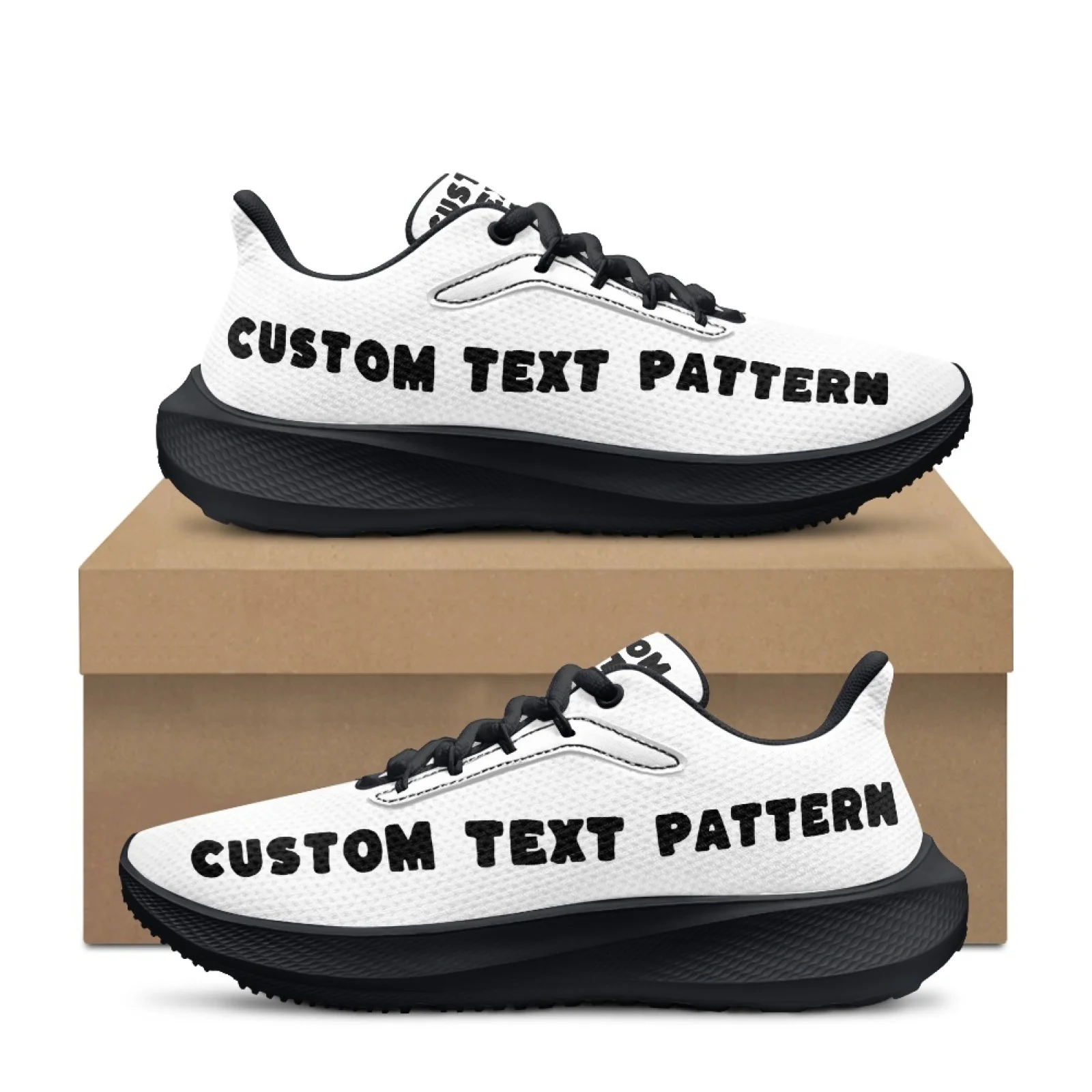 Customized Women's Mens Walking Shoes Lightweight Breathable Mesh Sneakers