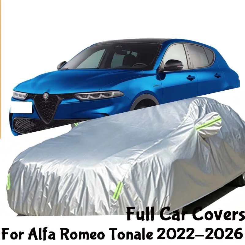 Outdoor Full Car Cover Waterproof Snow Sunshade Dustproof Anti-UV All Weather Exterior Protective Cover For Alfa Romeo Tonale 20