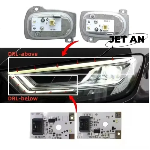 Imagen 2 del producto Nuevas luces LED DRL, placas de señal de giro 8V0998473B 8V0998474B B011783-A B011782-A para faro LED de matriz AUDI A3 S3 2017-2020
