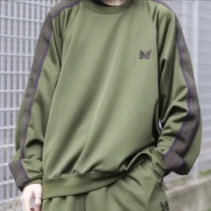 Düz erkek ve kadınlarla zeytin yeşili üst gündelik giyim üzerine işlemeli Carhartt, 1: 1 Etiketli, Koşucu, pantolon, çizgili, kordonlu, 2024ss zeytin yeşili pantolonlarda 12 büyük satış-no. 9