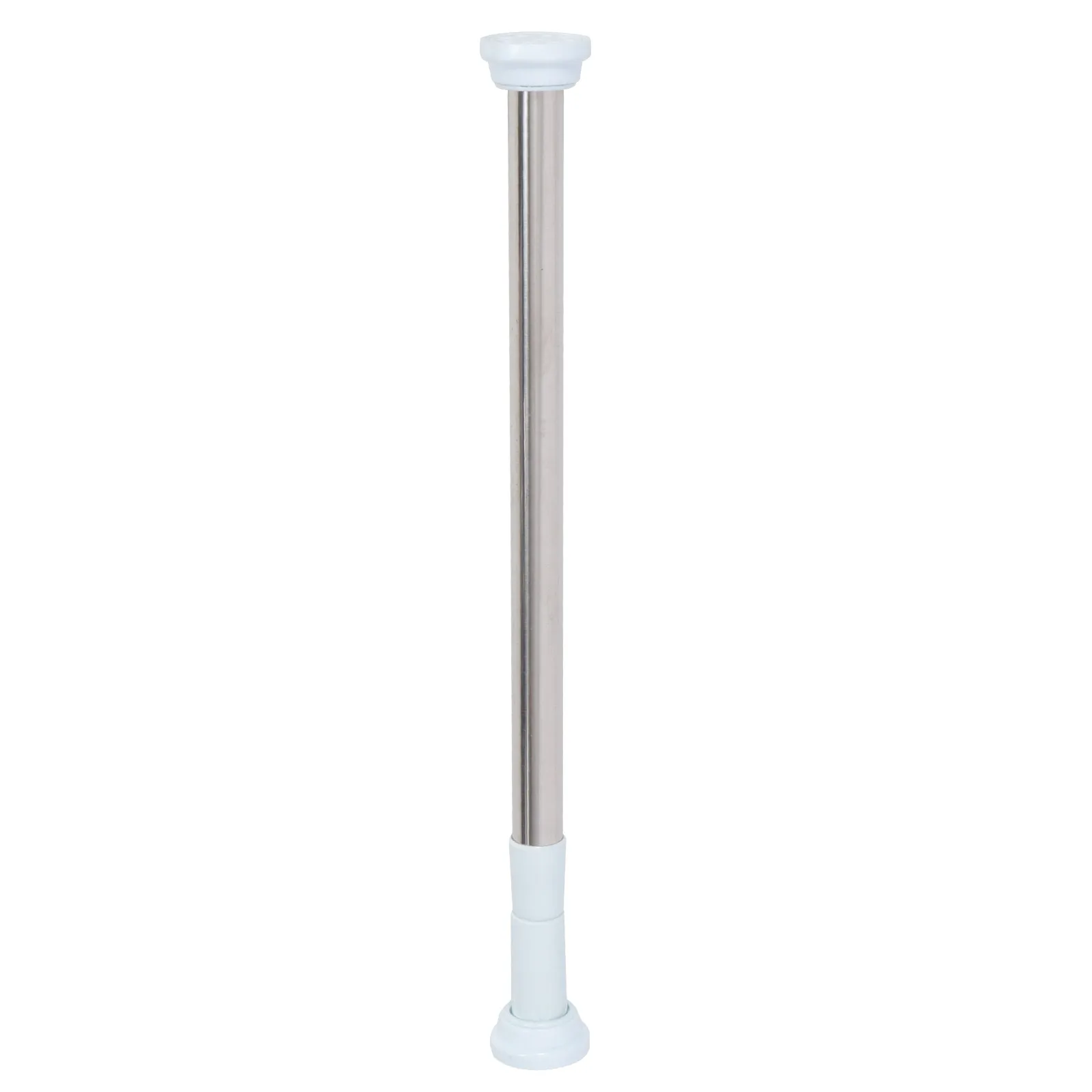 

Stainless Steel Telescopic Curtain Rod 50-80Cm Adjustable No Drilling Easy Install Multi-Functional Home Window Door