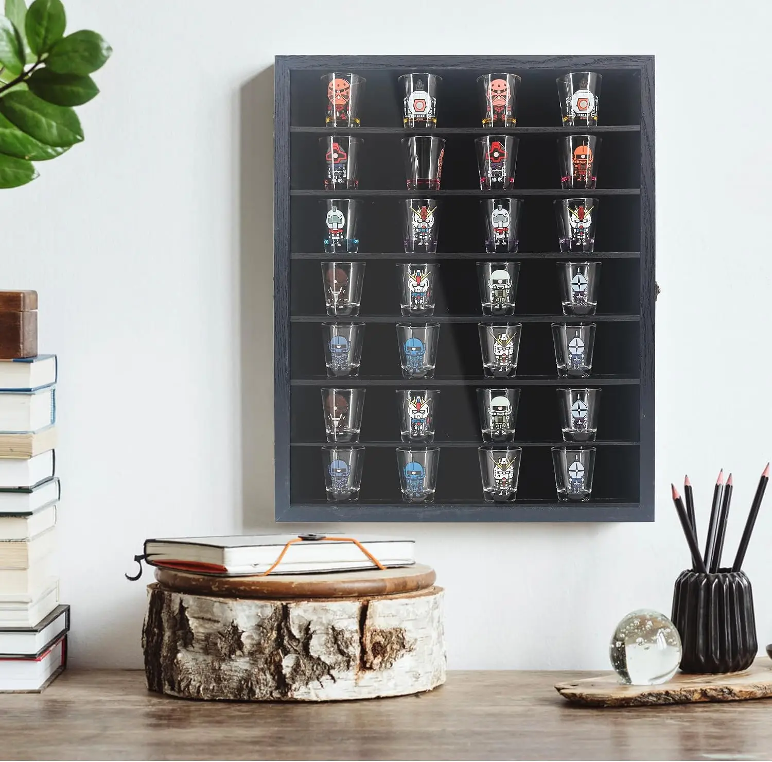 Shadow Box Frame 16x20 with Removable Shelves, Deep Memory Box Display Case for Collector, Keepsake Coins Military Medals Pins W