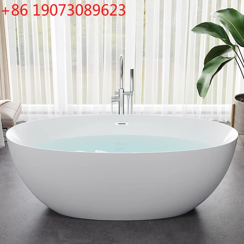 

Акриловая ванна с постоянной температурой и тонкими краями, независимая овальная бесшовная интегрированная ванна принцессы