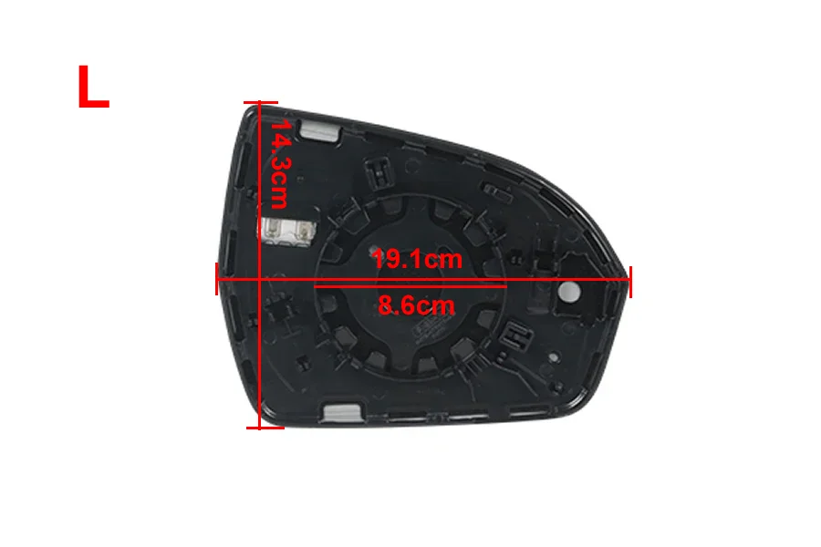 اكسسوارات السيارات الجانب مرآة الرؤية الخلفية الزجاج مرايا الرؤية الخلفية عدسة مع التدفئة لينكولن MKC 2014-2019 / MKX 2015-2018 عالية qu