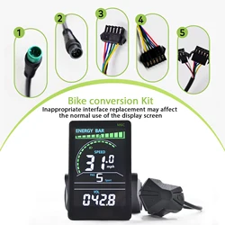 M6C Electric Bicycle Computer USB Rechargeable Wired Bicycle Cycling Computer Multi-function Bicycle Speedometer Odometer