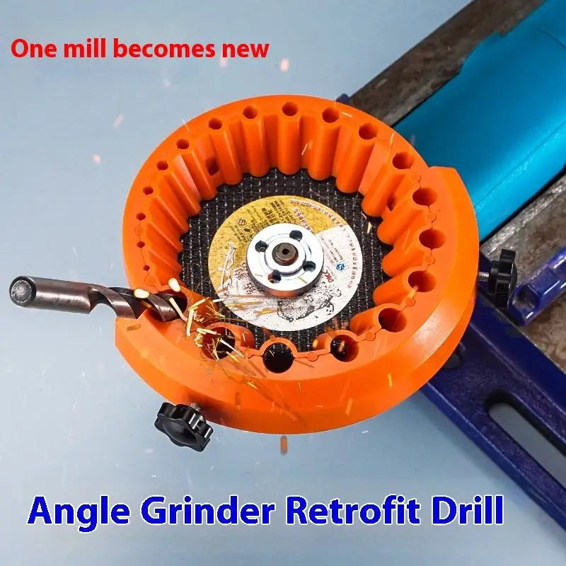 

Angle Grinder Drill Bit Sharpener 2-13mm Full-size Tool 20-Hole Grinding Disc for Old/Waste Bits Suitable for 115/125mm Grinders