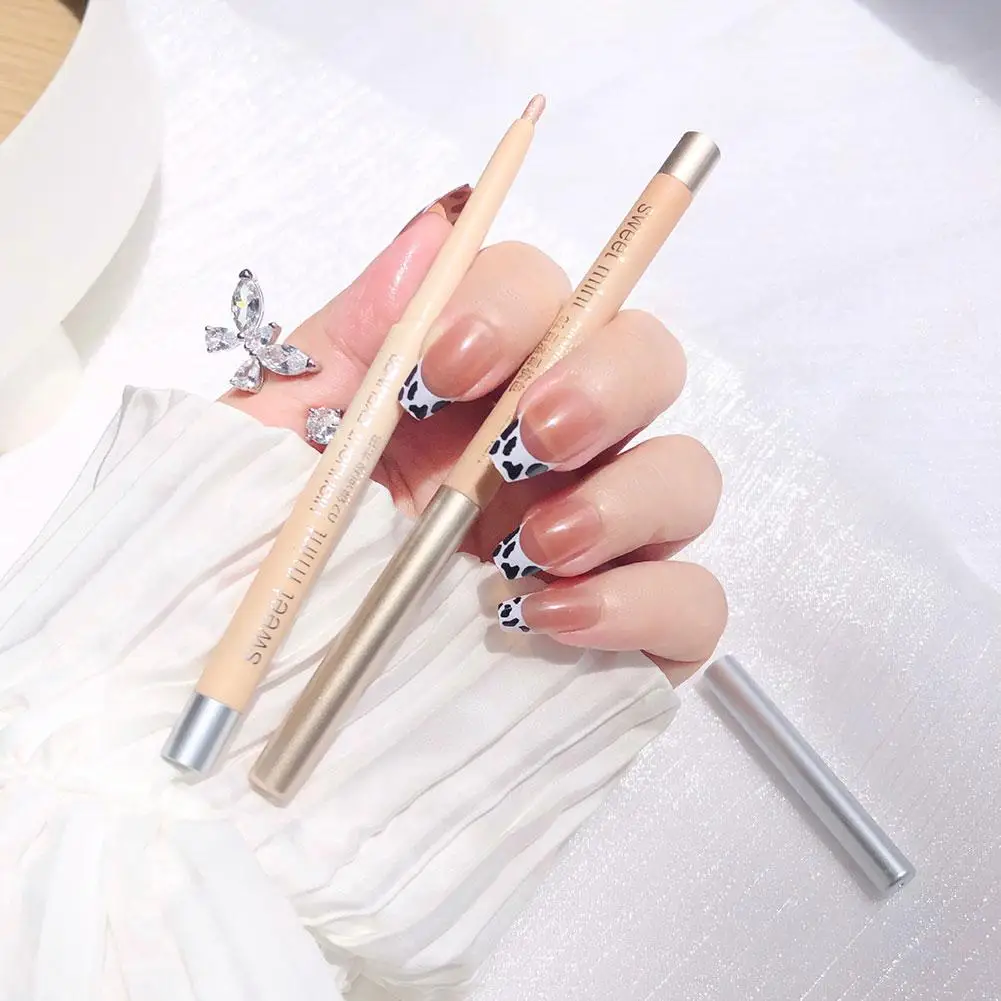 Multi-Channel Eyeshadow Stick - Long-Lasting Creamy Color in Champagne Sunset/Galactic Aurora, Crease-Resistant & Easy Blend