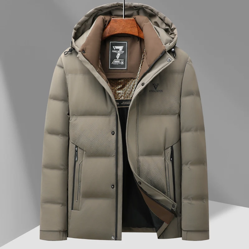 2025 Men's winter jacket man thick coat Hooded parkas men Outerwear jacket Men's high-quality windproof thick warm Down Jacket