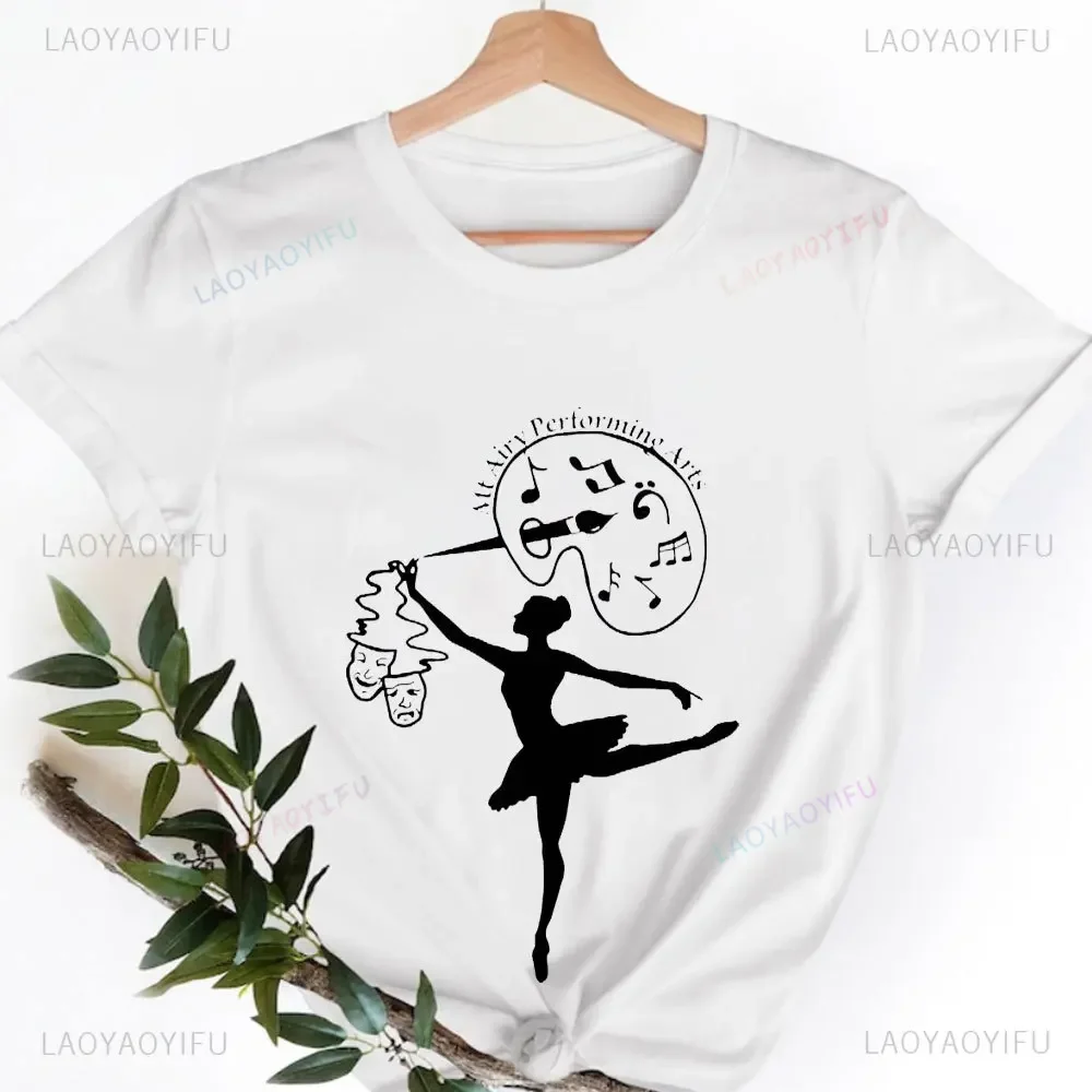 Camiseta de bailarina de Ballet para hombre y mujer, camisetas de manga corta con estampado de pies diferentes, camisetas de moda de verano