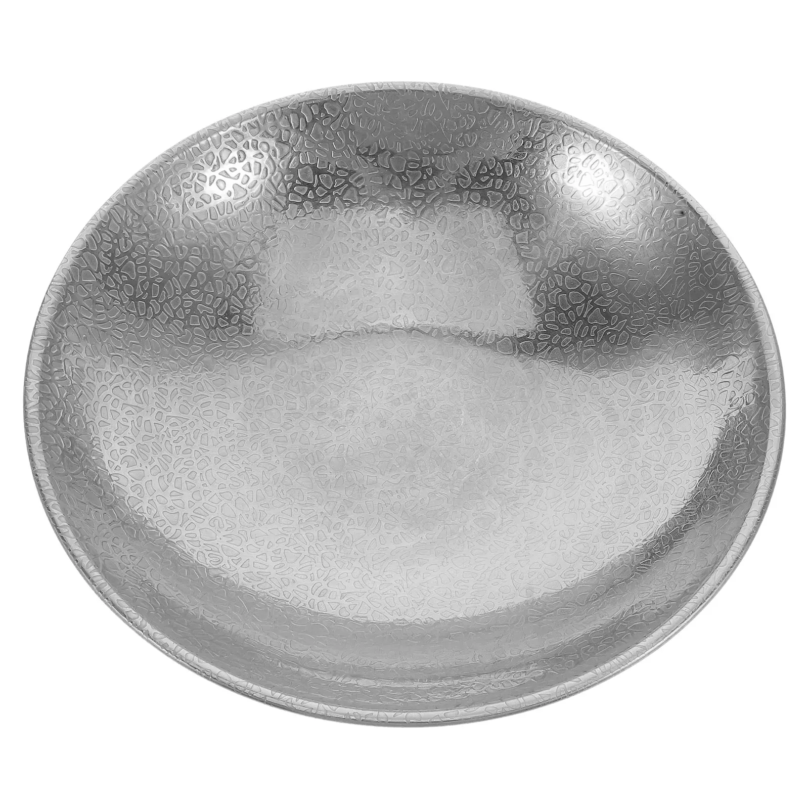 

Hammered Stainless Steel Bowl Korean Design Decorative Fruits Salads Soups Large Capacity Easy Clean Smooth Rim Craftsmanship