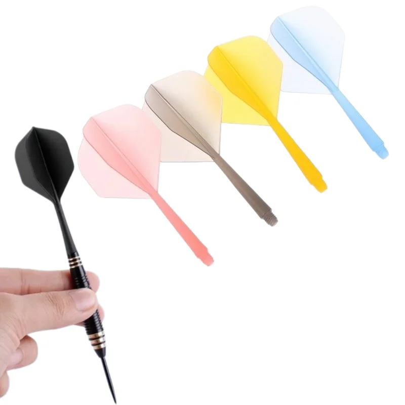 Lightweight Anti Falling Dart Accessory Kit 3Pcs 75 Transparent Plastic 2BA Darts Built In L Shape Flight For Accurate Dart Thro