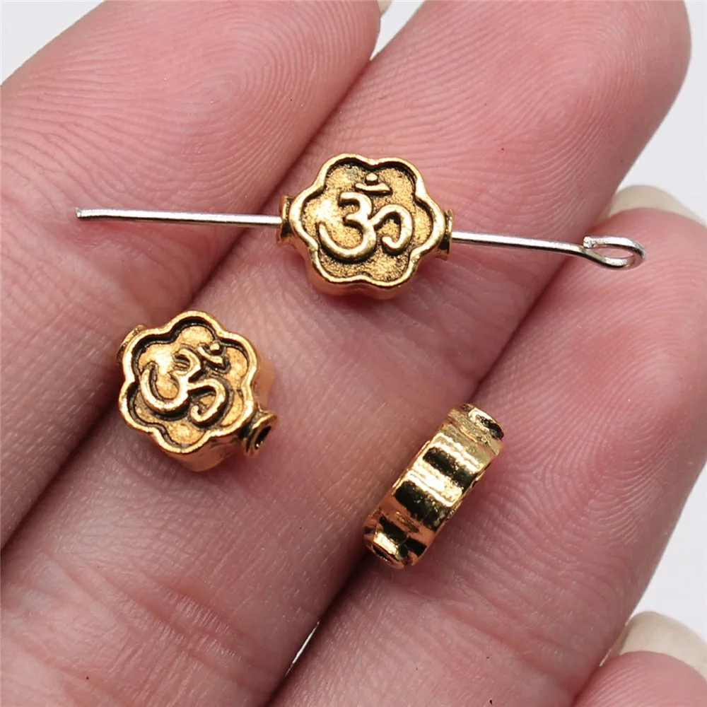 20pcs OM Charms Beads for DIY Jewelry Making