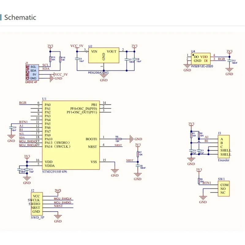 Scroll Unit Roterende encoder-uitbreidingseenheid met holle as-encoder (EC10E1220501)
