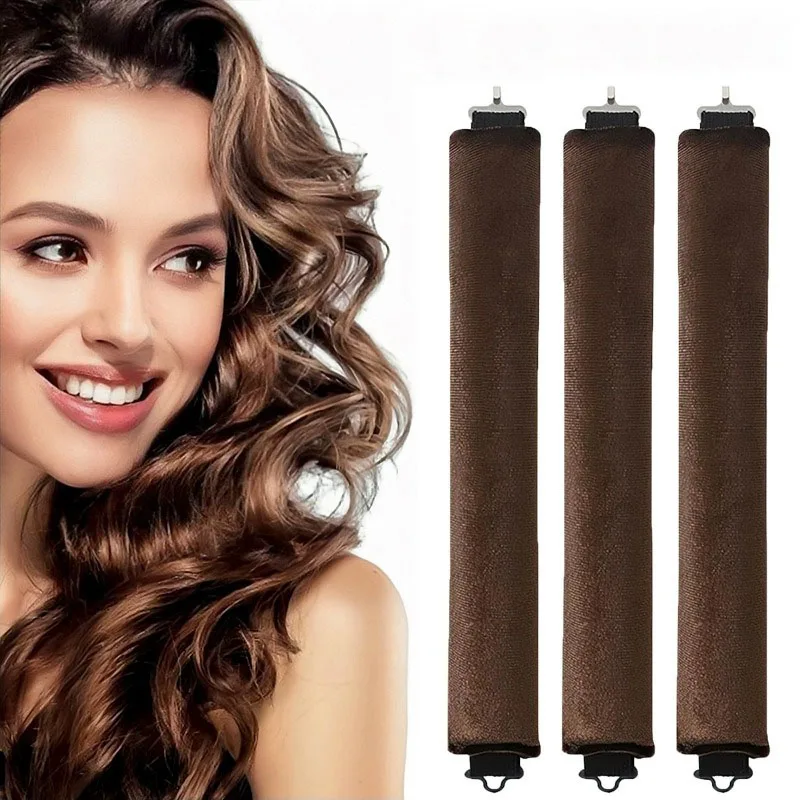 Rizadores de Cabello sin Calor, Diadema con Varilla para Rizar, Rizos sin Calor con Gancho, Rodillos para Dormir, Varilla Flexible Suave, Herramientas para el Cabello ZXFAJ01