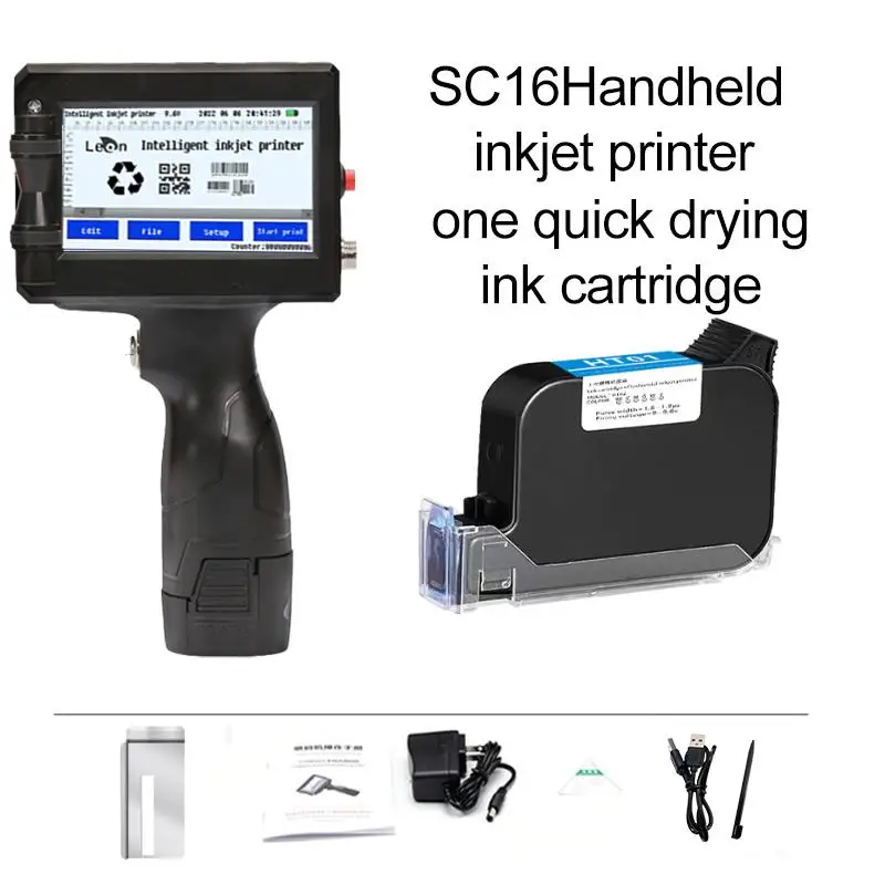 To Handheld Inkjet Printers Multiple Languages Portable Smart Labels Production Date Characters QR Code Encoders Quick Drying