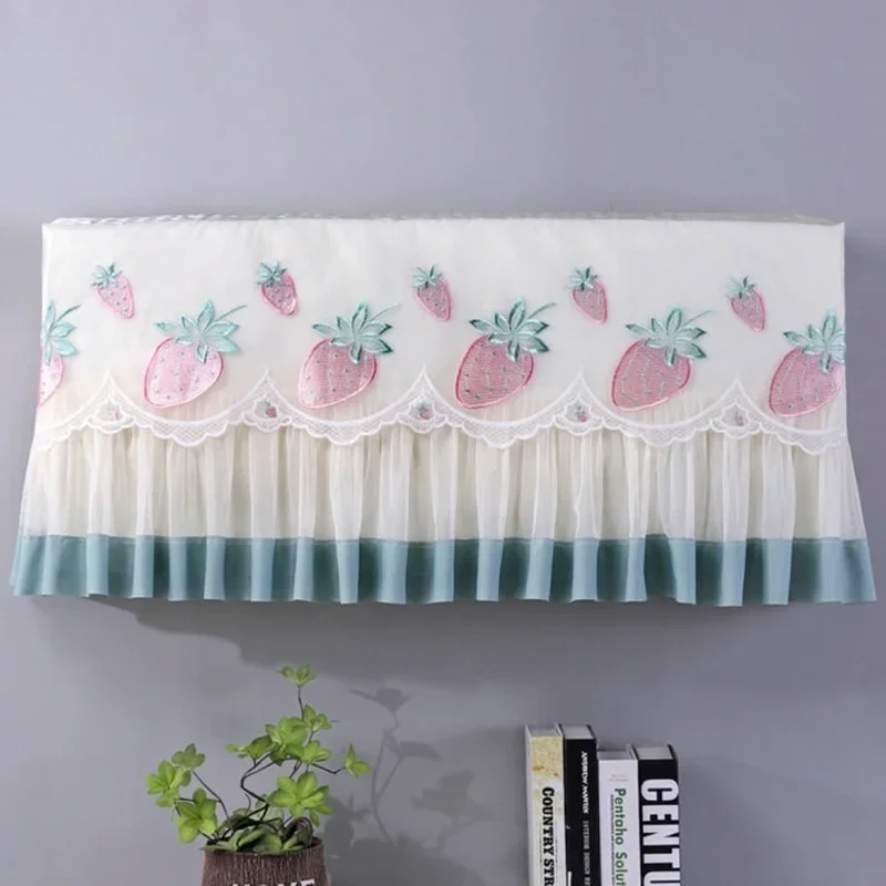 Household Dust-proof Air Conditioner Covers Simple All-Inclusive Hanging Conditioning Protective  Lace Luxury Anti Blow Cleaning