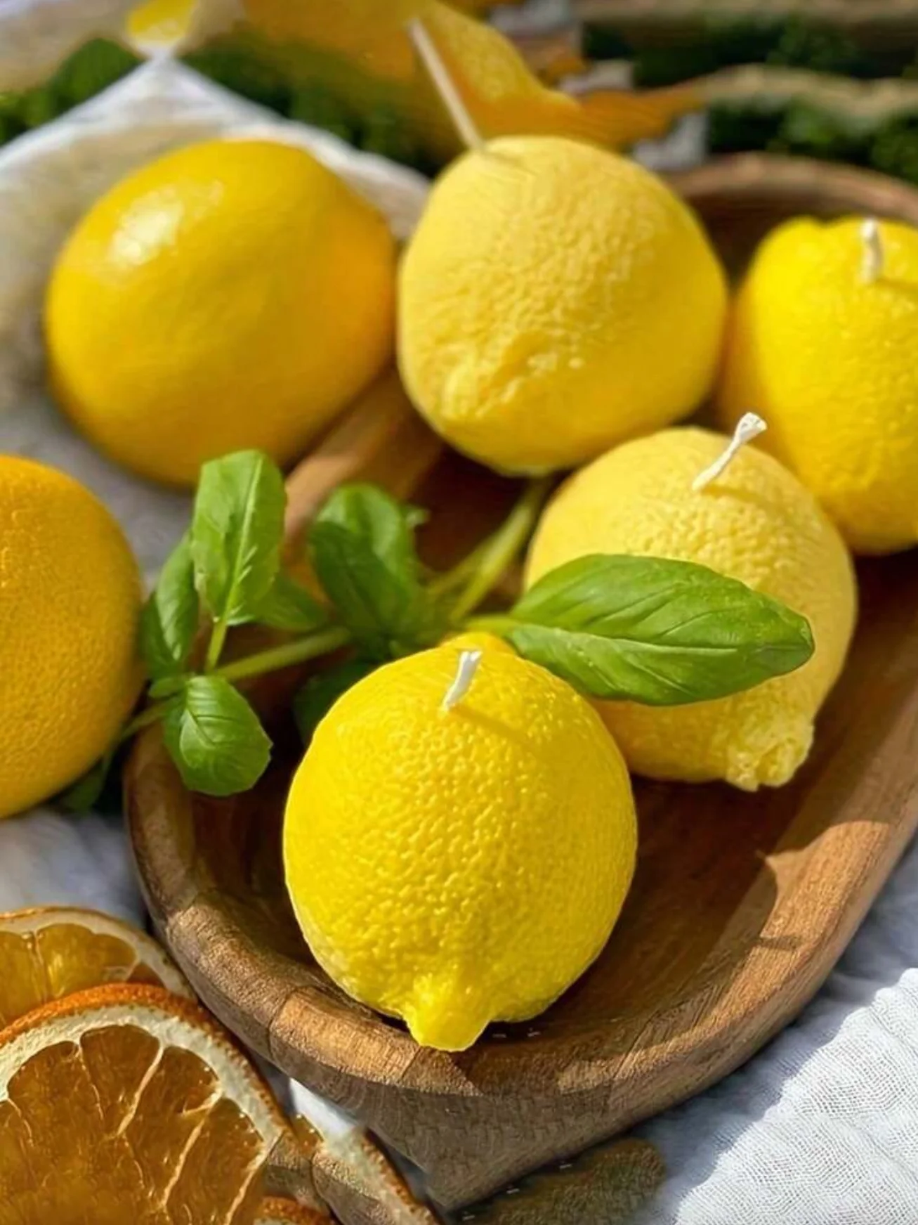 1 vela perfumada con aroma a limón, cera de soja hecha a mano, adecuada para decoración del hogar, fiestas, decoración de la mesa del comedor, regalo navideño, decoración de bodas
