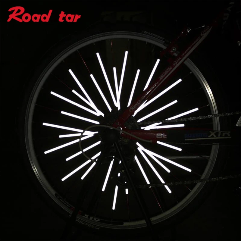 Roadstar Bicycle Wheel Spokes Reflective Sticker Tube Warning Safety Light DIY Cycling Reflector Bike Reflective Tube