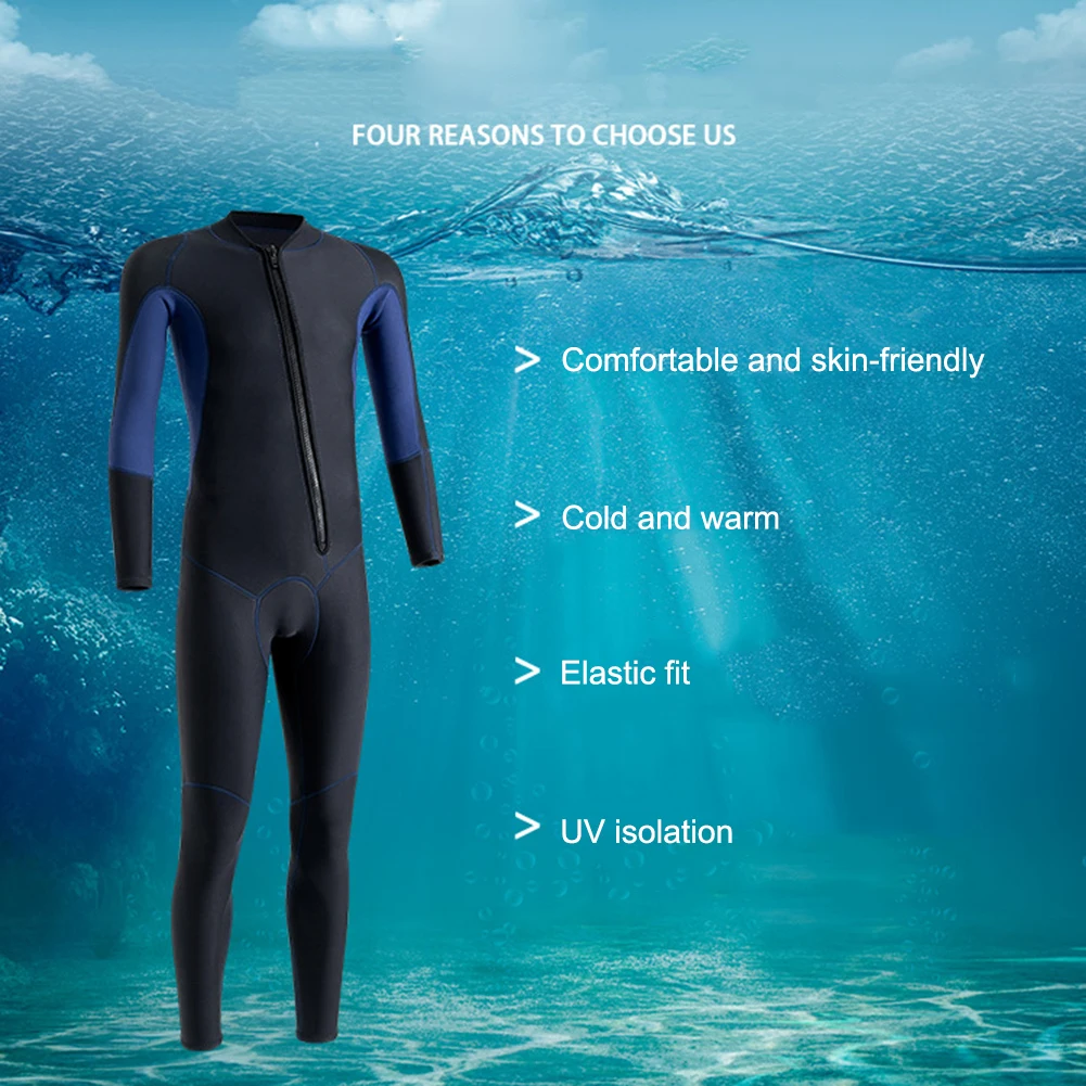 Wetsuit 3mm Neoprene Unisex Long Sleeve Fission Hooded Neoprene Submersible For Men Keep Warm Scuba Diving Suit Swimwear