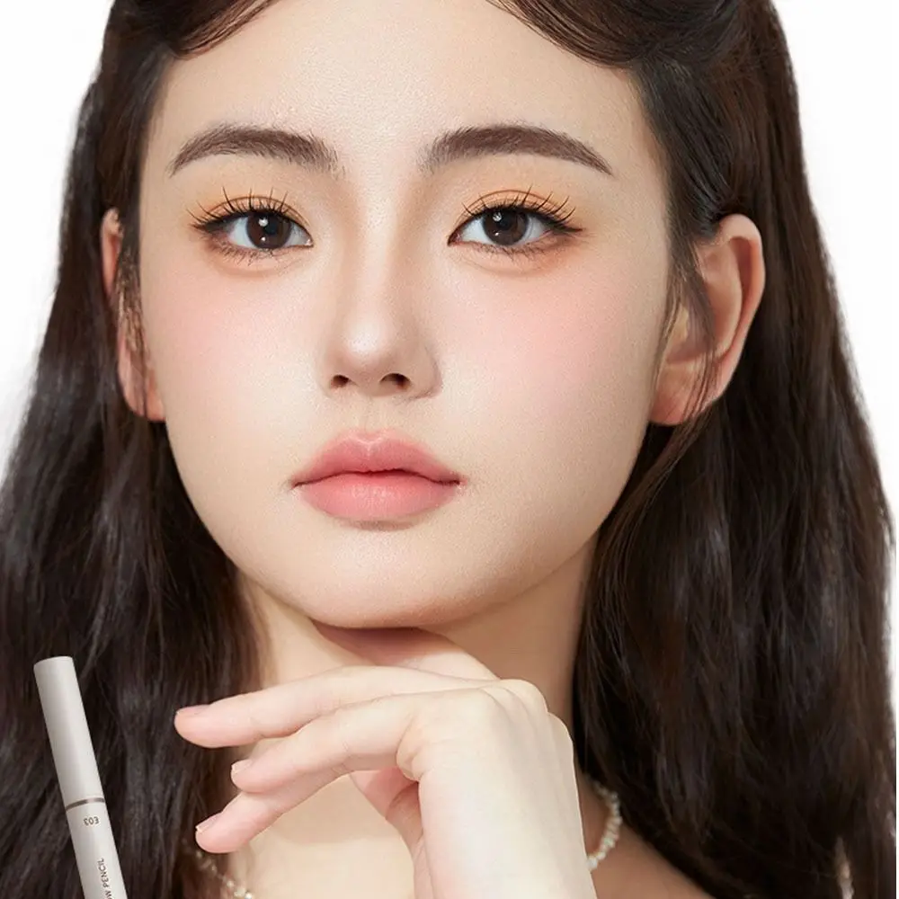 Crayons à sourcils faciles à utiliser sans aiguiser pour femmes, stylo à sourcils à coups définis longue durée, teinte naturelle d'apparence sauvage
