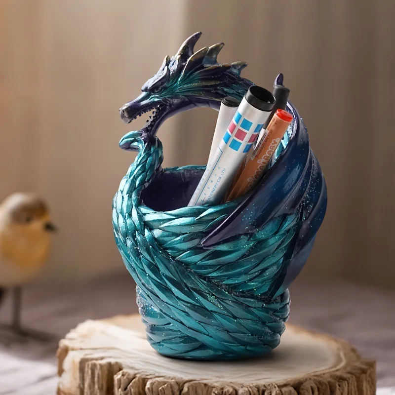 Resin dragon flowerpot succulent pot suitable for spring and summer home desktop decoration