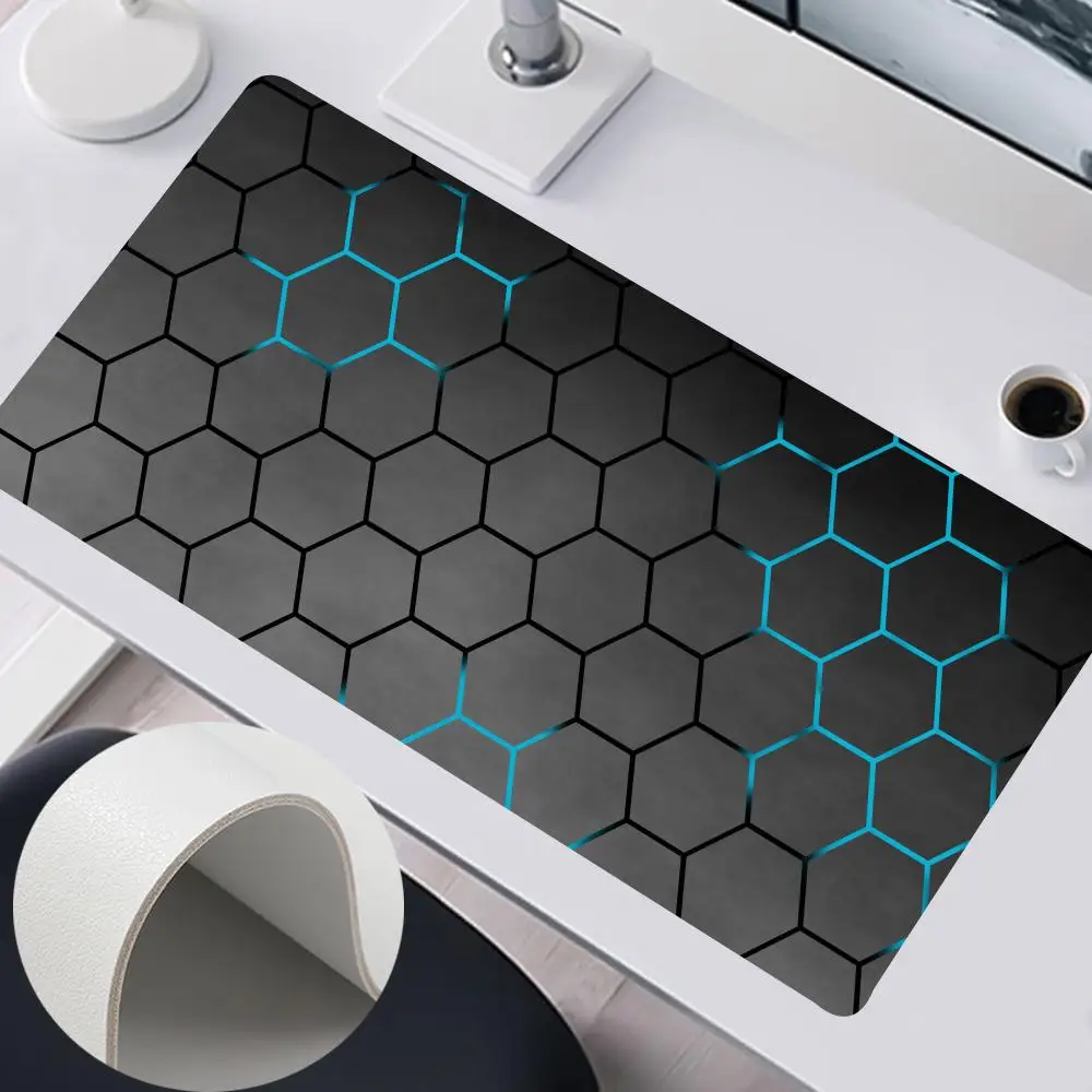 

Geometric Mouse Pad 900x400mm Home Office Large Mouse Pad 70x30cm Gamer Waterproof PU Leather Desk Mat Computer Mousepad Keyboar