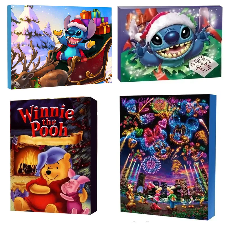 

* Рождественский адвент-календарь Disney Stitch с Микки Маусом, браслеты, рождественский календарь обратного отсчета, комплект для изготовления ювелирных изделий своими руками, подарок-сюрприз для девочек