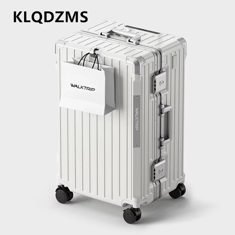 KLQDZMS 20 "22" 24 "26" 28 "30" 32 pouces ABS + PC bagages cadre en aluminium pour hommes boîte d'embarquement grande capacité boîtier de chariot valise à roulettes