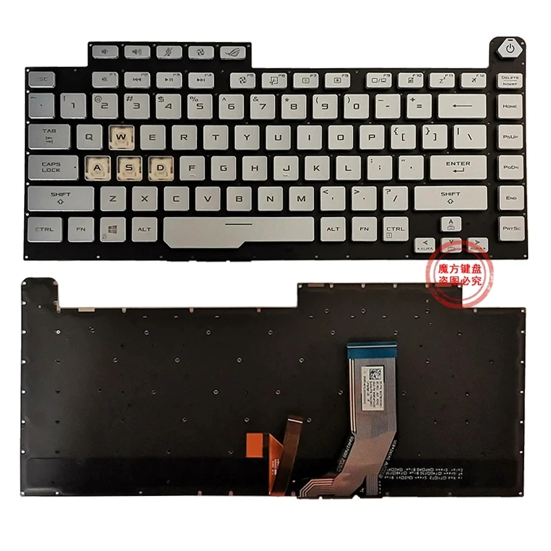 

RU/SP/FR/US English Keyboard for ASUS ROG Strix Scar III G512 L 3 PLUS G531 G531G S5D G531GT GL531 G531GV G531GU US light blue