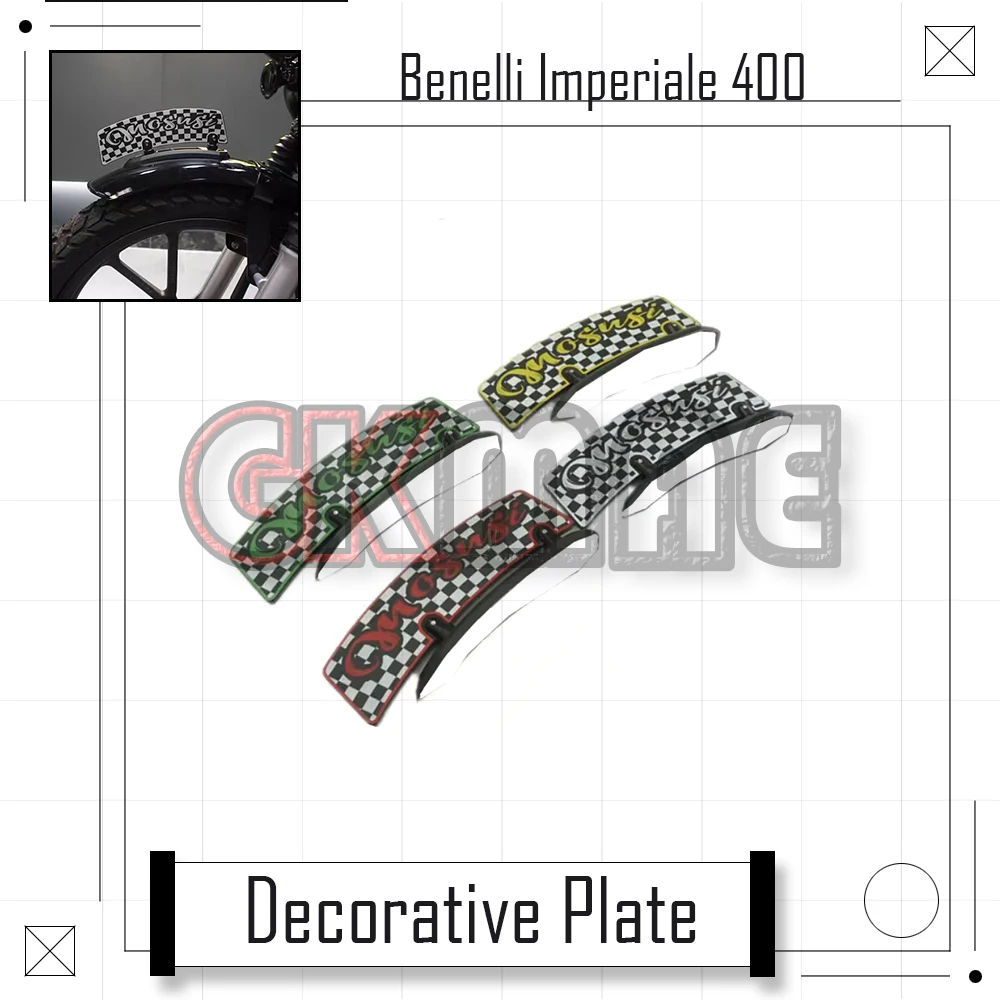 

For Benelli BJ Imperiale 400 Motorcycle Modified Front Fender Decorative Plate Decorative Panels Fit BJ400-8 Imperiale400