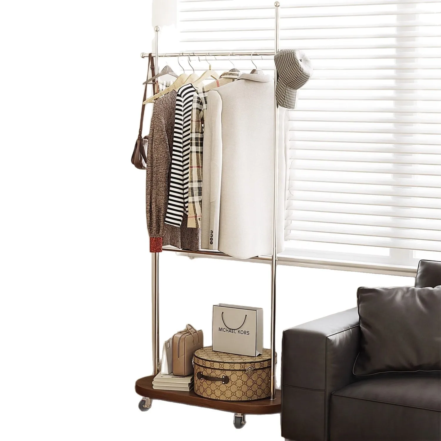 

Medieval coat rack home bedroom floor-to-ceiling hanger 2025 new home removable clothes storage rack