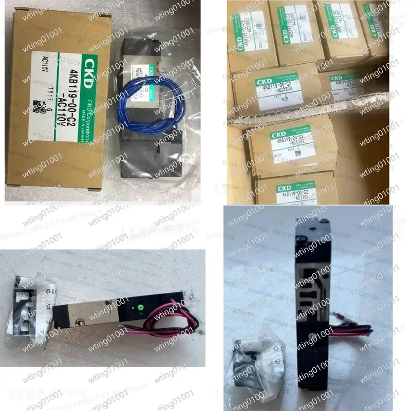 for CKD 4KB119-00-C2 Genuine Electromagnetic Valve Compatible with AC110V and DC24V High Performance Fluid Control Component