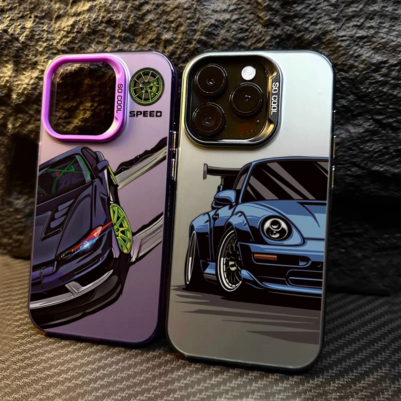 Fashionable Car Print JDM Phone Case for Infinix Hot 8 9 10 12 20 30 30i Play Smart 5 6 7 8 Plus Spark 20 10 Pro Back Cover