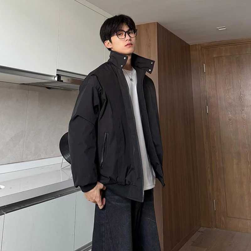 

Cleanfit American Pilot Jaet Cotton Coat Men Winter Stand Collar Cotton Baseball Coat Outerwear Teenage Cotton Clothes