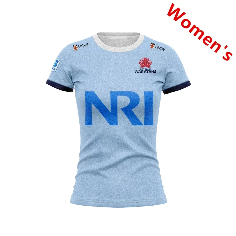 

2024 NSW WARATAHS WOMENS HOME RUGBY WOMENS JERSEY size S--3XL ( Print name and number )